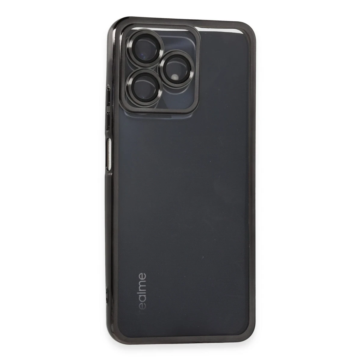 Realme C53 Kılıf Razer Lensli Silikon - Siyah