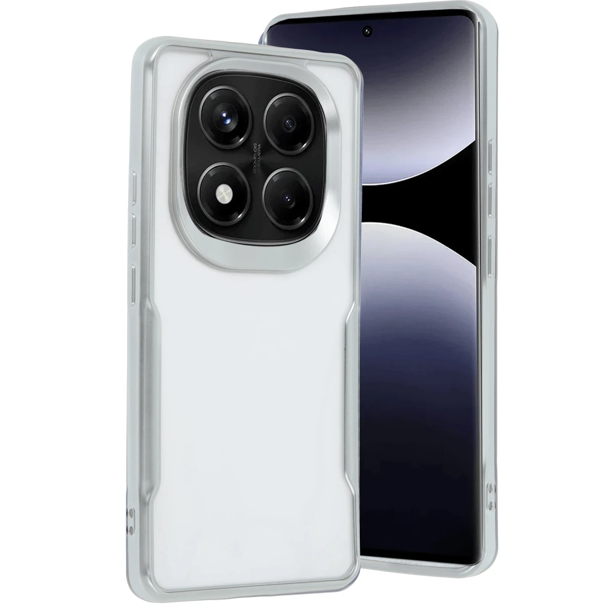 Xiaomi Redmi Note 14 Pro 4G Kılıf Boyi Silikon Kapak - Gümüş