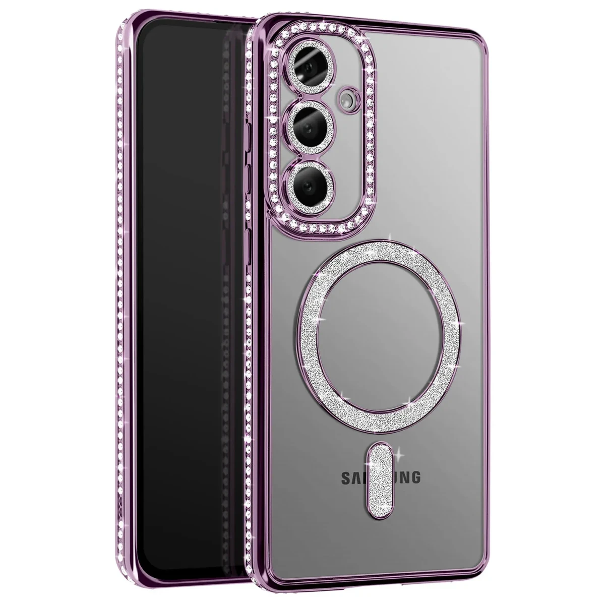 Samsung Galaxy S26 Plus Joke Simli Magneticsafe Kılıf - Derin Mor