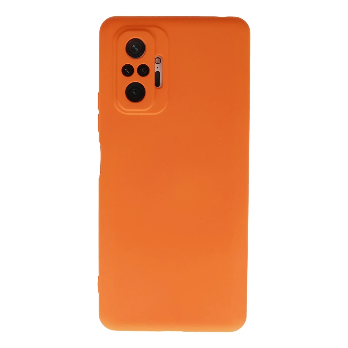 Xiaomi Redmi Note 10 Pro Kılıf Nano içi Kadife Silikon - Turuncu