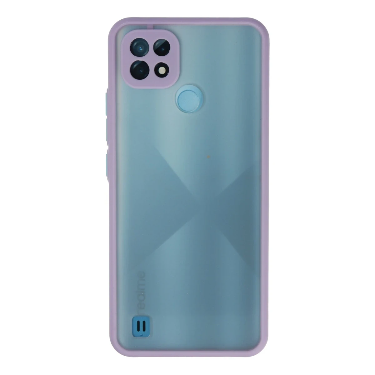 Realme C21 Kılıf Montreal Silikon Kapak - Mor