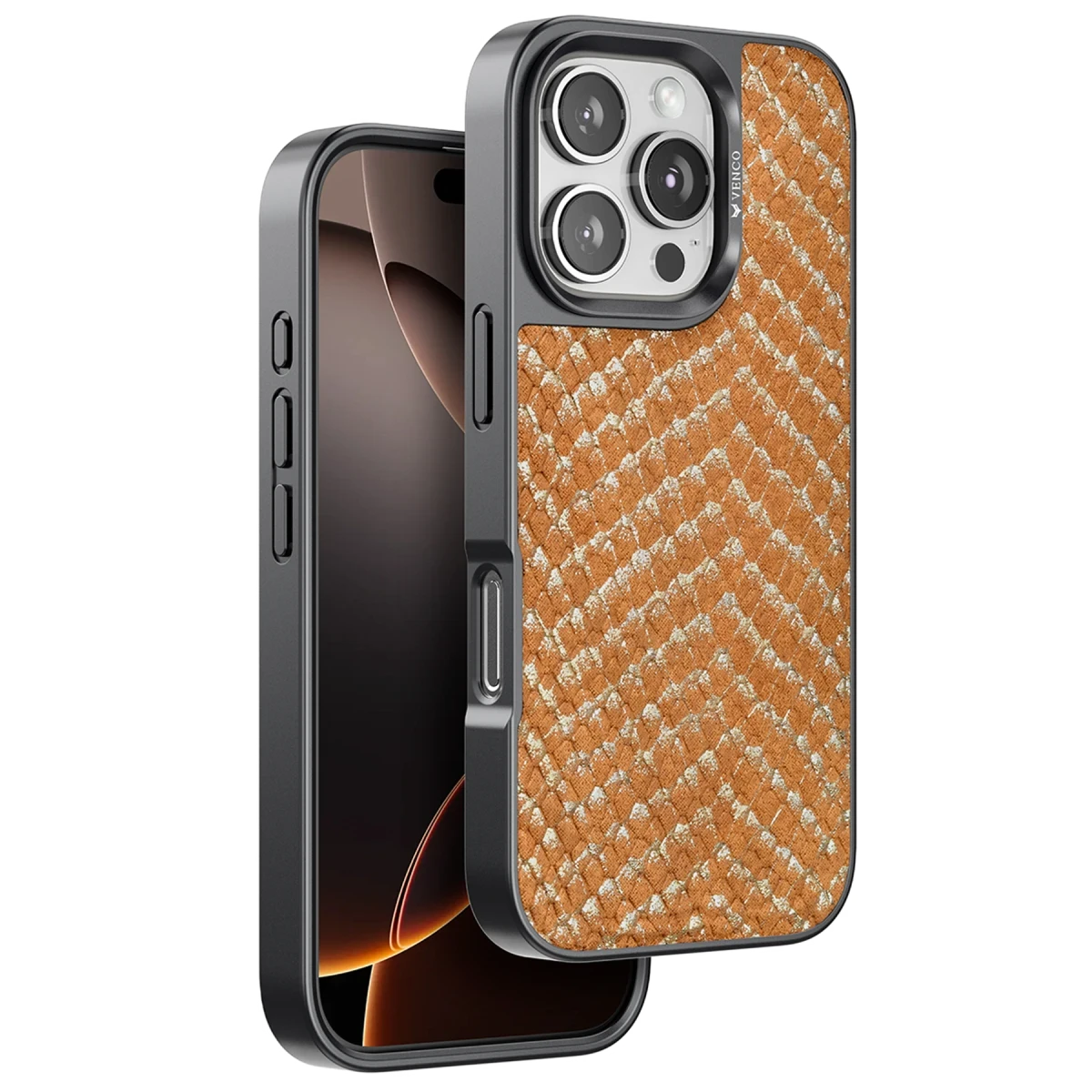 Venco Apple iPhone 16 Pro Viper Kapak - Kahverengi