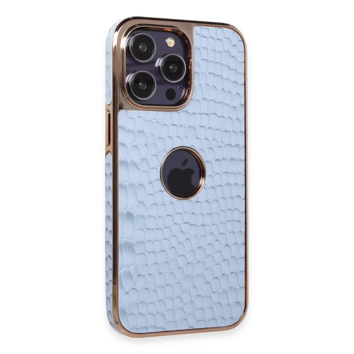Apple iPhone 14 Pro Max Kılıf Snake Kapak - Sierra Blue