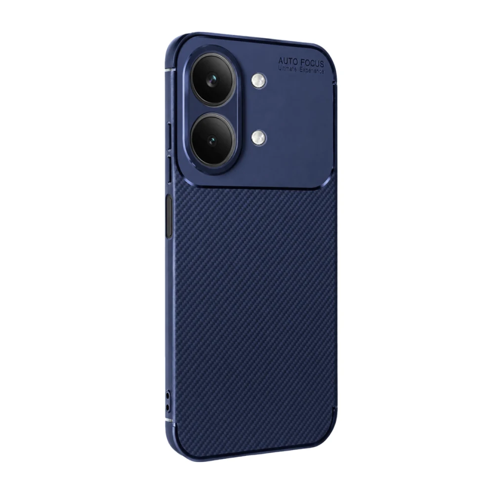 Vivo Y05 Auto Focus Karbon Kapak - Lacivert