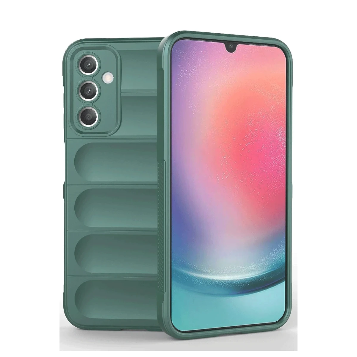 Samsung A36 Kılıf Optimum Silikon - Koyu Yeşil