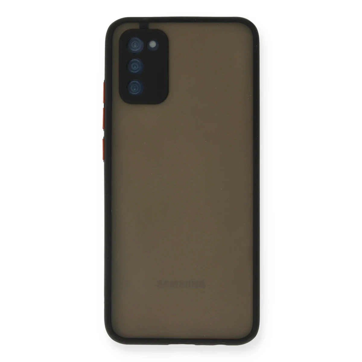 Samsung Galaxy A02S Kılıf Montreal Silikon Kapak - Siyah