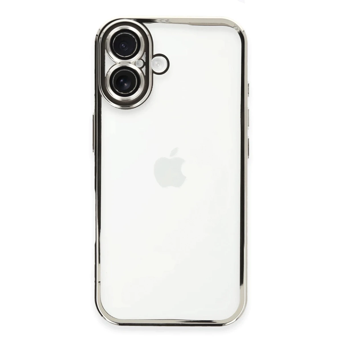 Apple iPhone 16 Plus Kılıf Razer Lensli Silikon - Gümüş