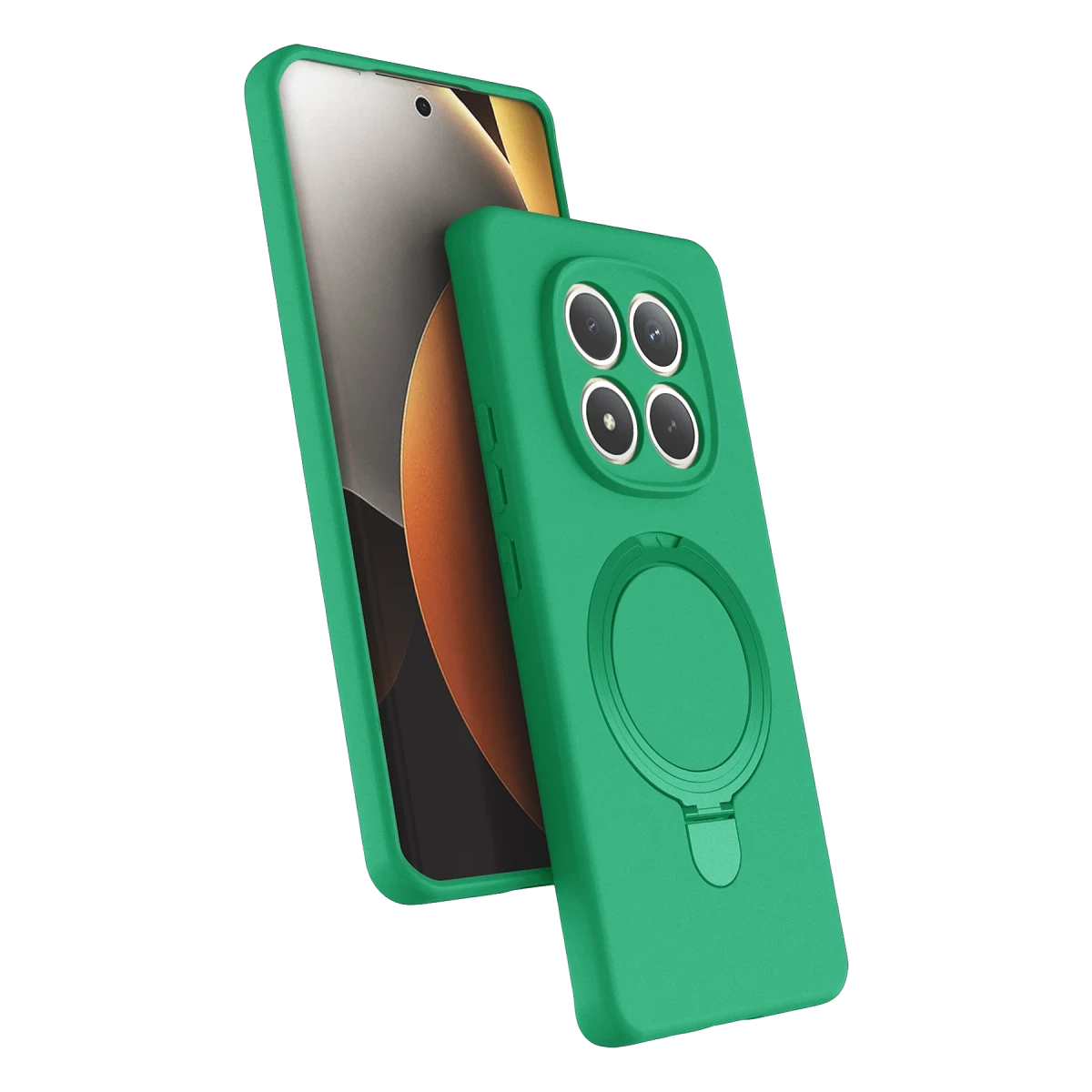 Xiaomi Redmi Note 15 Pro 4G Regal Magsafe Standlı Kapak - Yeşil