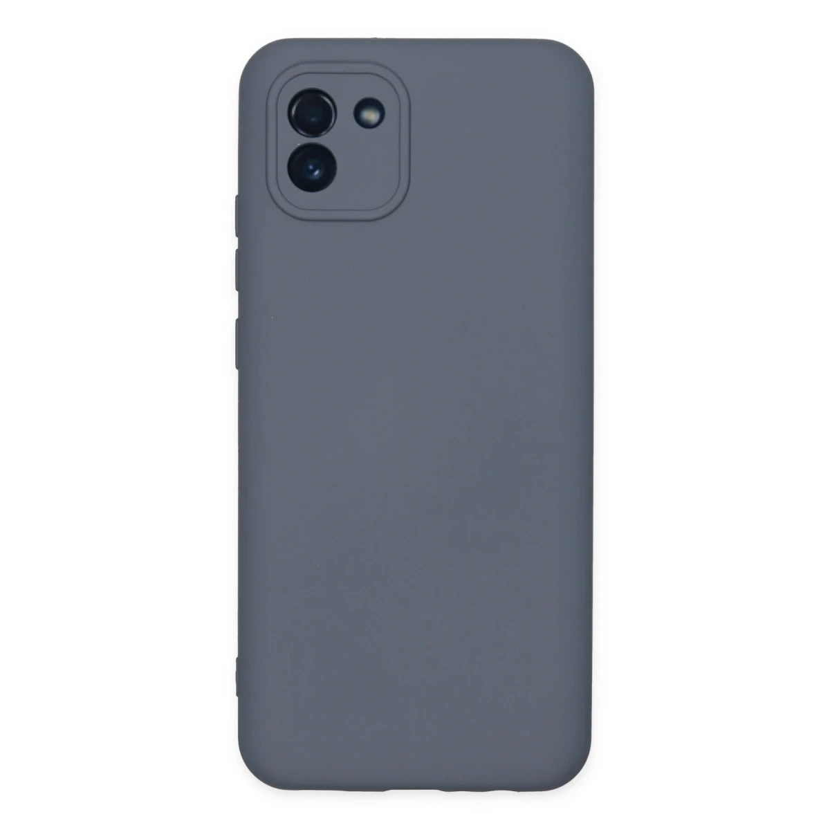 Samsung Galaxy A03 Kılıf Nano içi Kadife Silikon - Gri