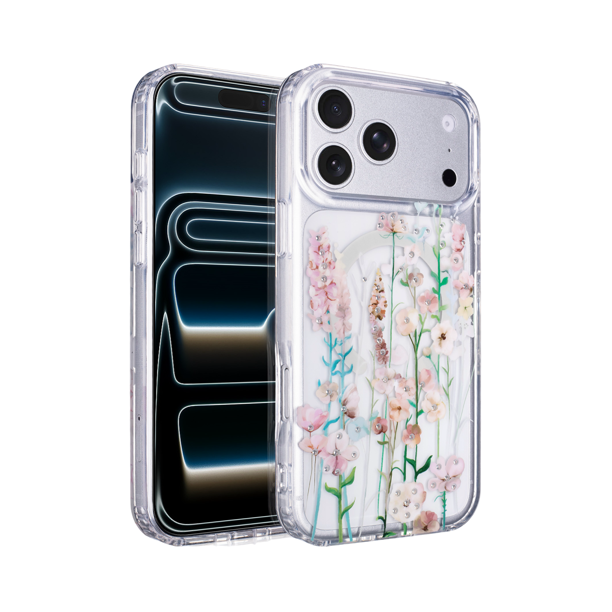 Onegif Apple iPhone 17 Pro/18 Pro Desina Magsafe Kapak - Desen 1