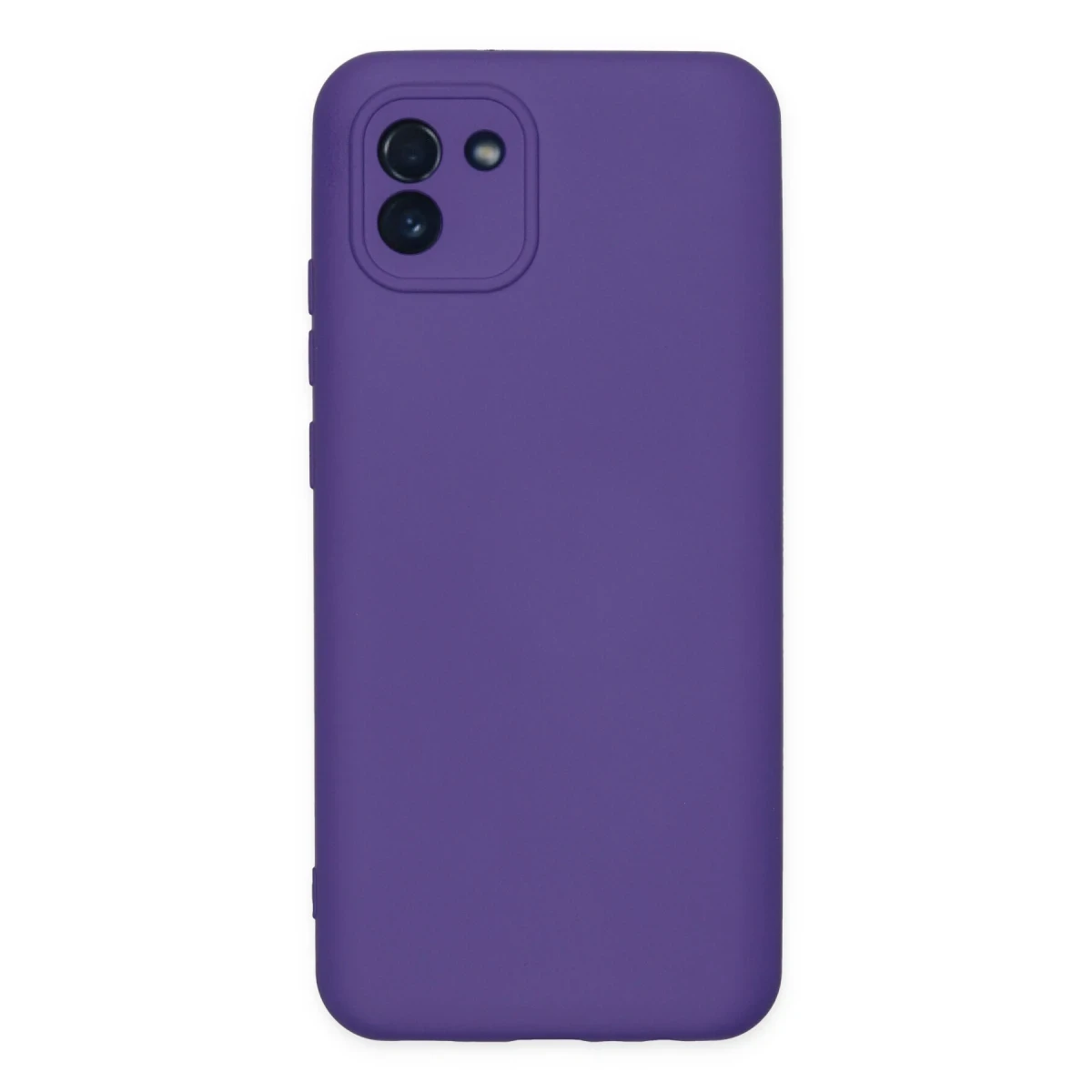 Samsung Galaxy A03 Kılıf Nano içi Kadife Silikon - Mor
