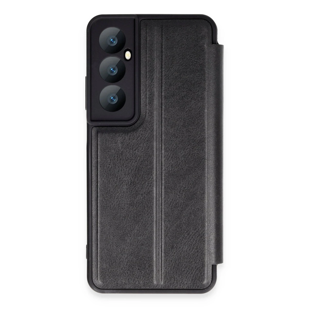 Realme C65 Kılıf Flip Cover - Siyah