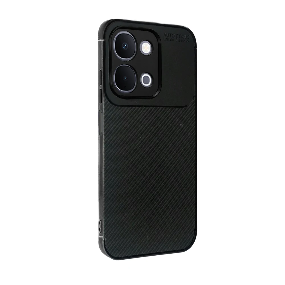 Vivo Y31d Auto Focus Karbon Kapak - Siyah
