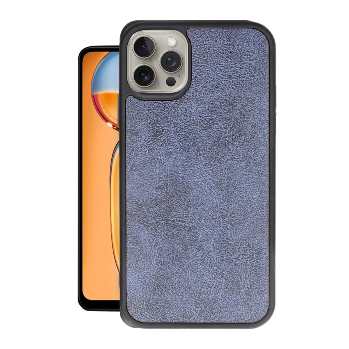 Apple iPhone 15 Pro Max Kılıf Aras Deri Kapak - Lacivert