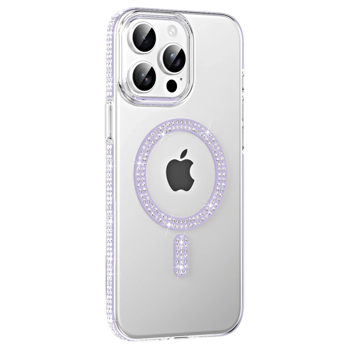 Joko Apple iPhone 14 Pro Max Move Taşlı Magsafe Kapak - Lila