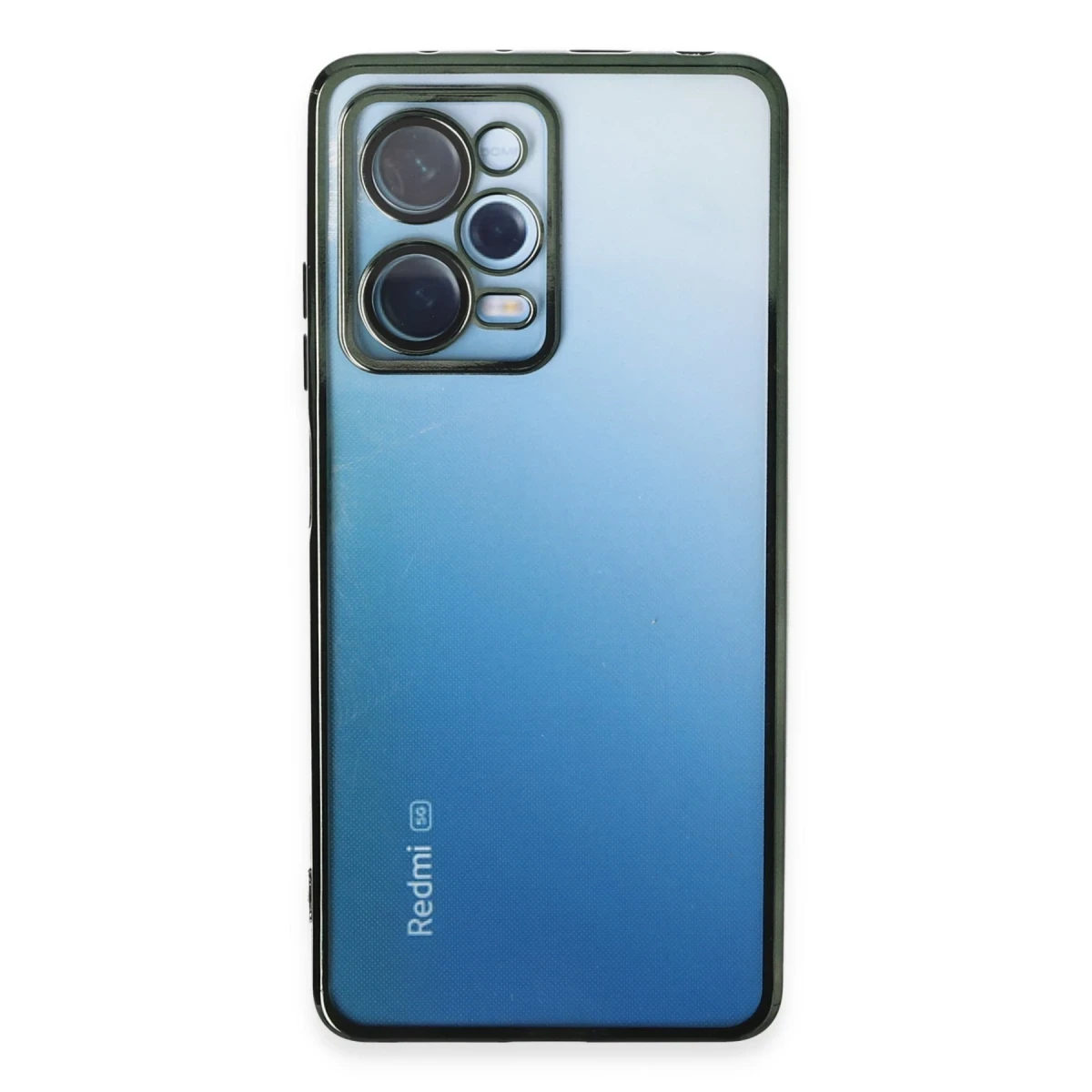 Xiaomi Redmi Note 12 Pro 5G Kılıf Razer Lensli Silikon - Yeşil