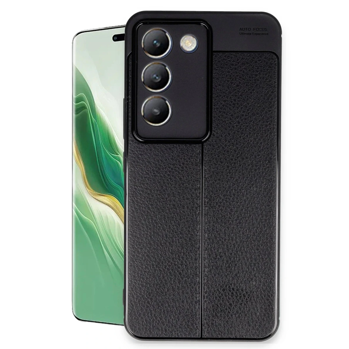 Vivo V30 Lite 4G Kılıf Auto Focus Kapak - Siyah