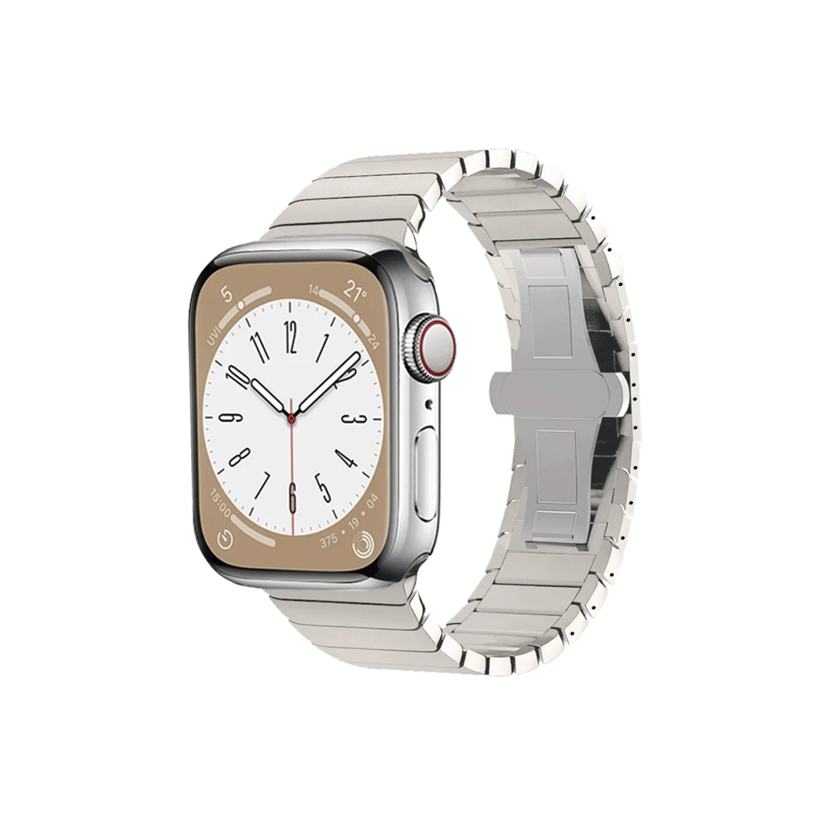 Apple Watch 38mm KR413 Fine Steel Kordon - Yıldız Işığı