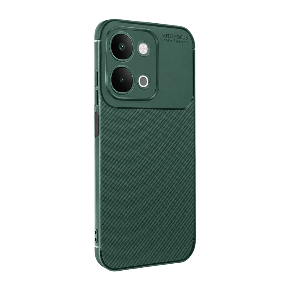 Vivo Y31d Auto Focus Karbon Kapak - Yeşil