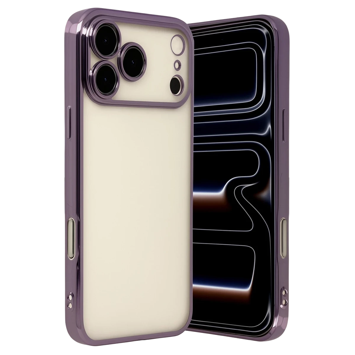 Apple iPhone 17 Pro Razer Lensli Silikon - Mor