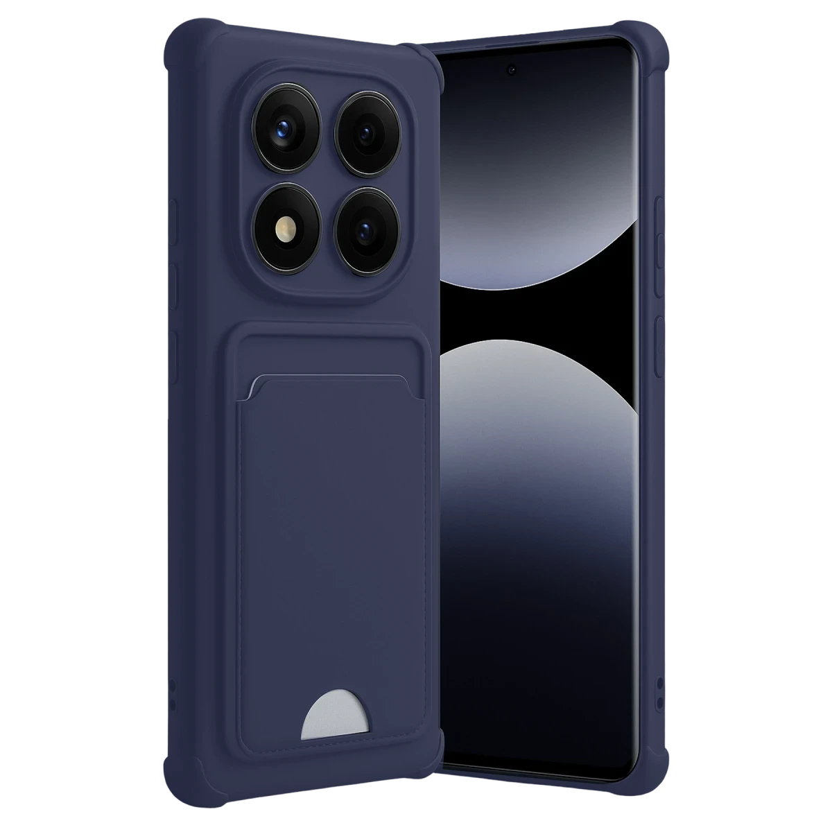Xiaomi Redmi Note 14 Pro 4G Kelvin Kartvizitli Silikon - Lacivert