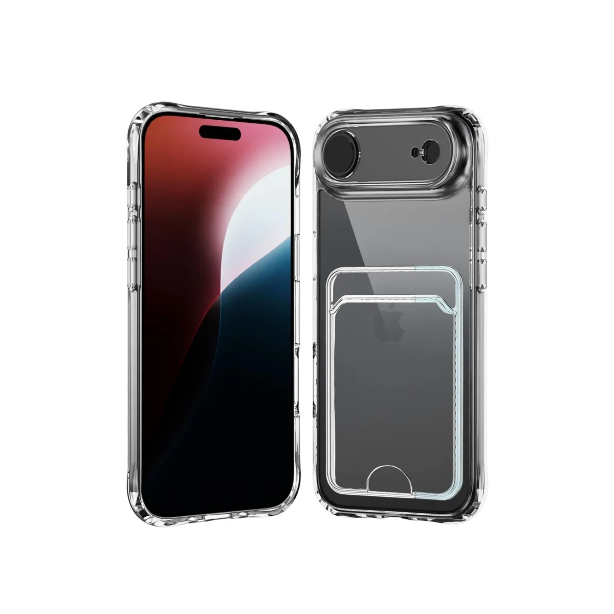 Apple iPhone 17 Air Kart Şeffaf Silikon - Şeffaf