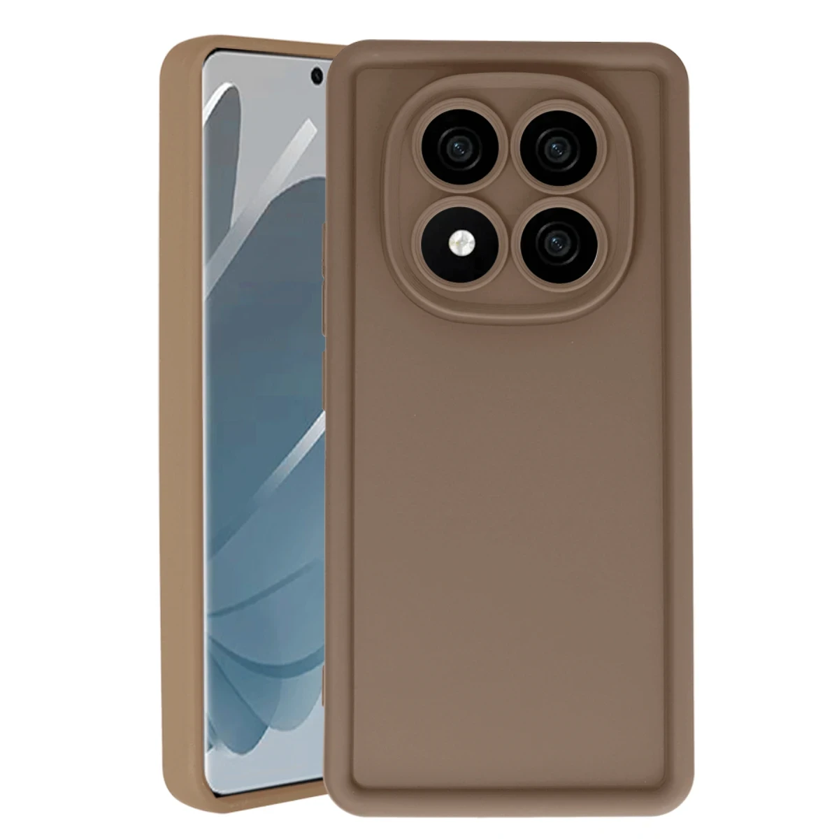Xiaomi Redmi Note 14 Pro 4G Kılıf Viera Silikon - Kahverengi