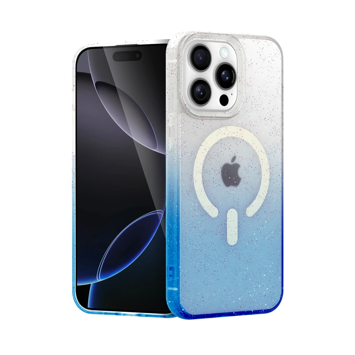 Apple iPhone 14 Pro Max Pummel Shiny Magsafe Kapak - Mavi