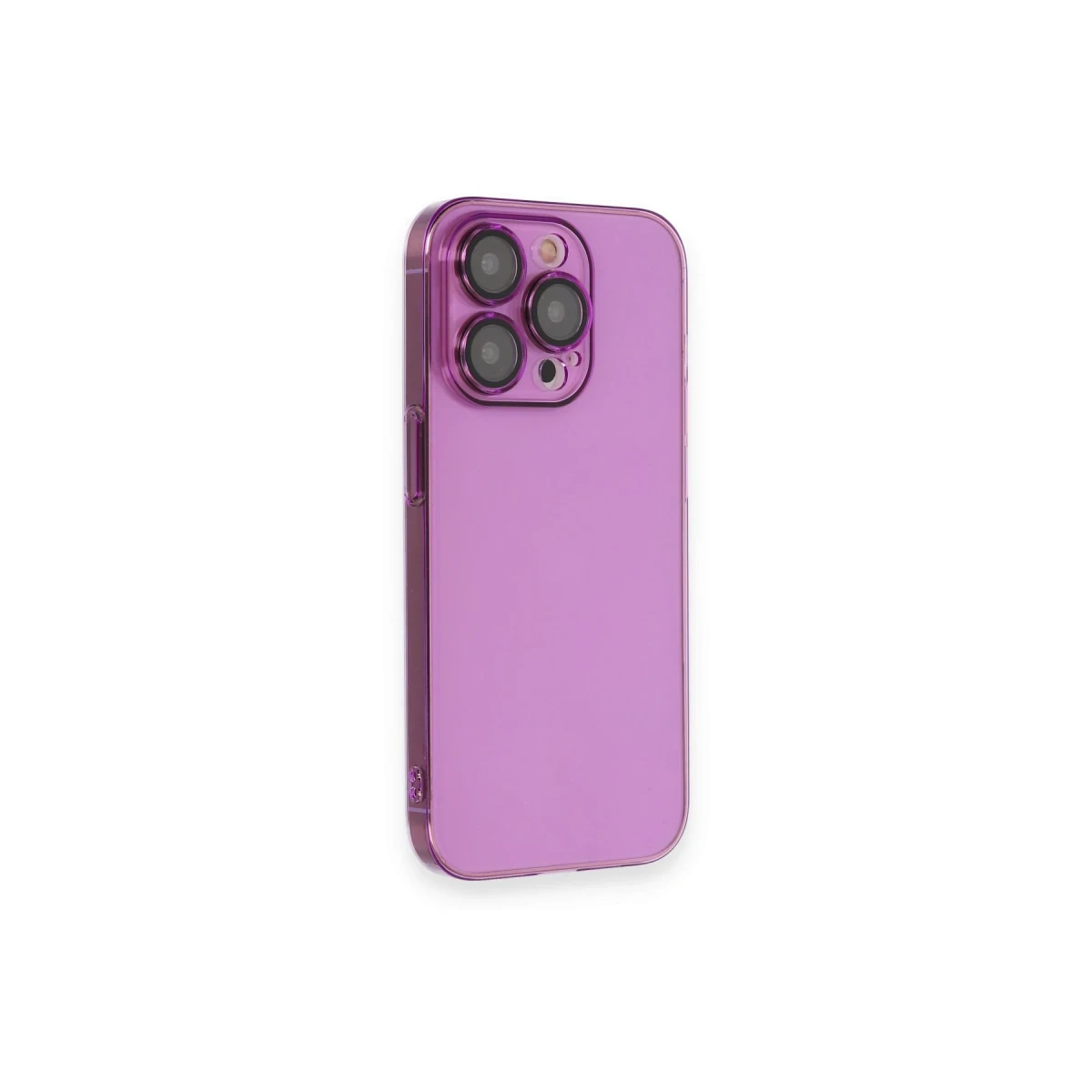 Apple iPhone 13 Pro Max Kılıf Armada Lensli Kapak - Mor