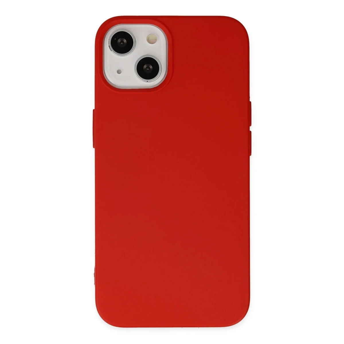 Apple iPhone 14 Plus Kılıf Nano içi Kadife Silikon - Kırmızı