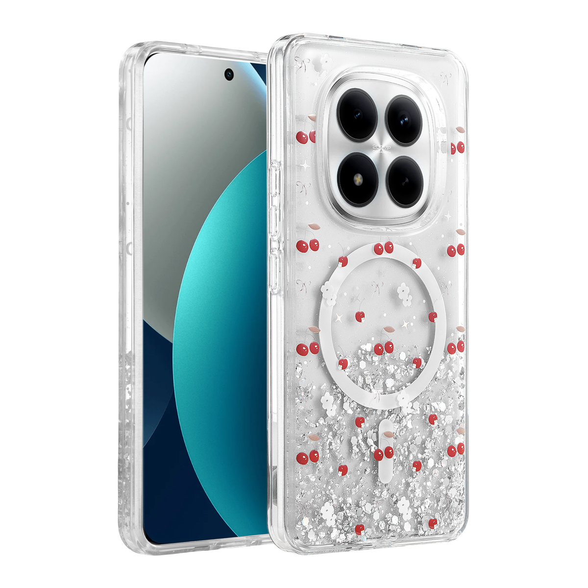 Onegif Xiaomi Redmi Note 15 Pro 5G Misk Simli Magsafe Kapak - Desen 5