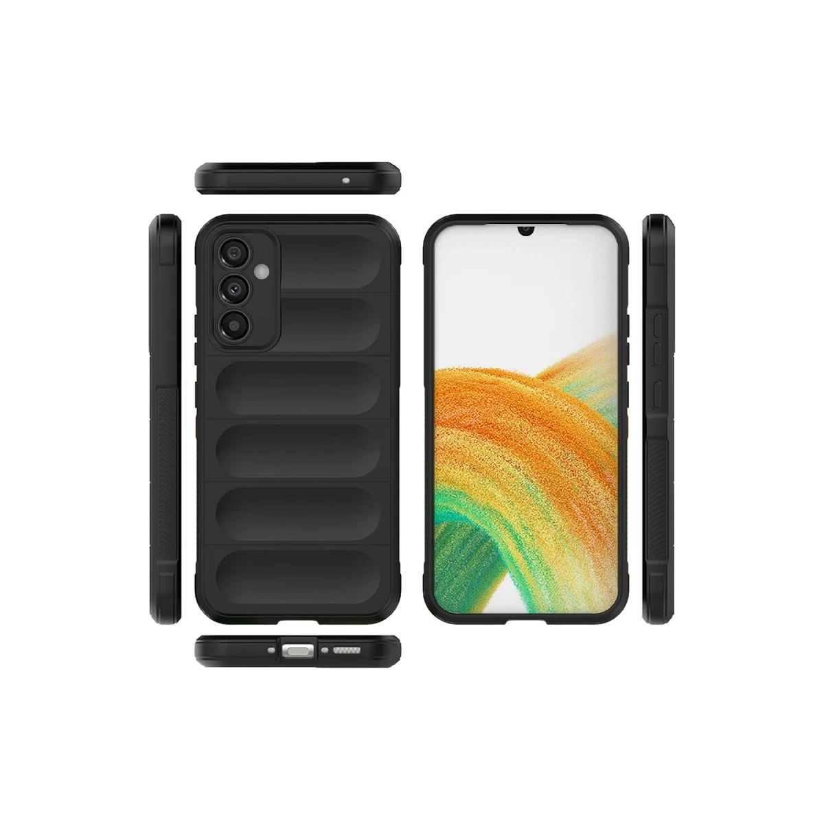 Samsung Galaxy M34 5G Kılıf Optimum Silikon - Siyah