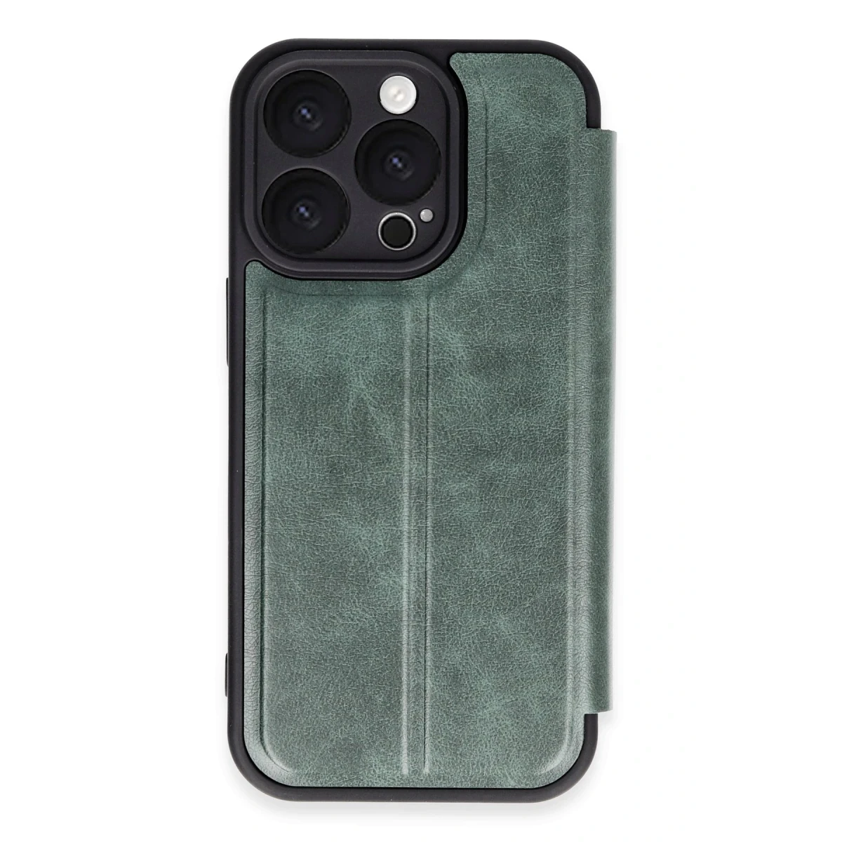 Apple iPhone 16 Pro Max Kılıf Flip Cover - Koyu Yeşil