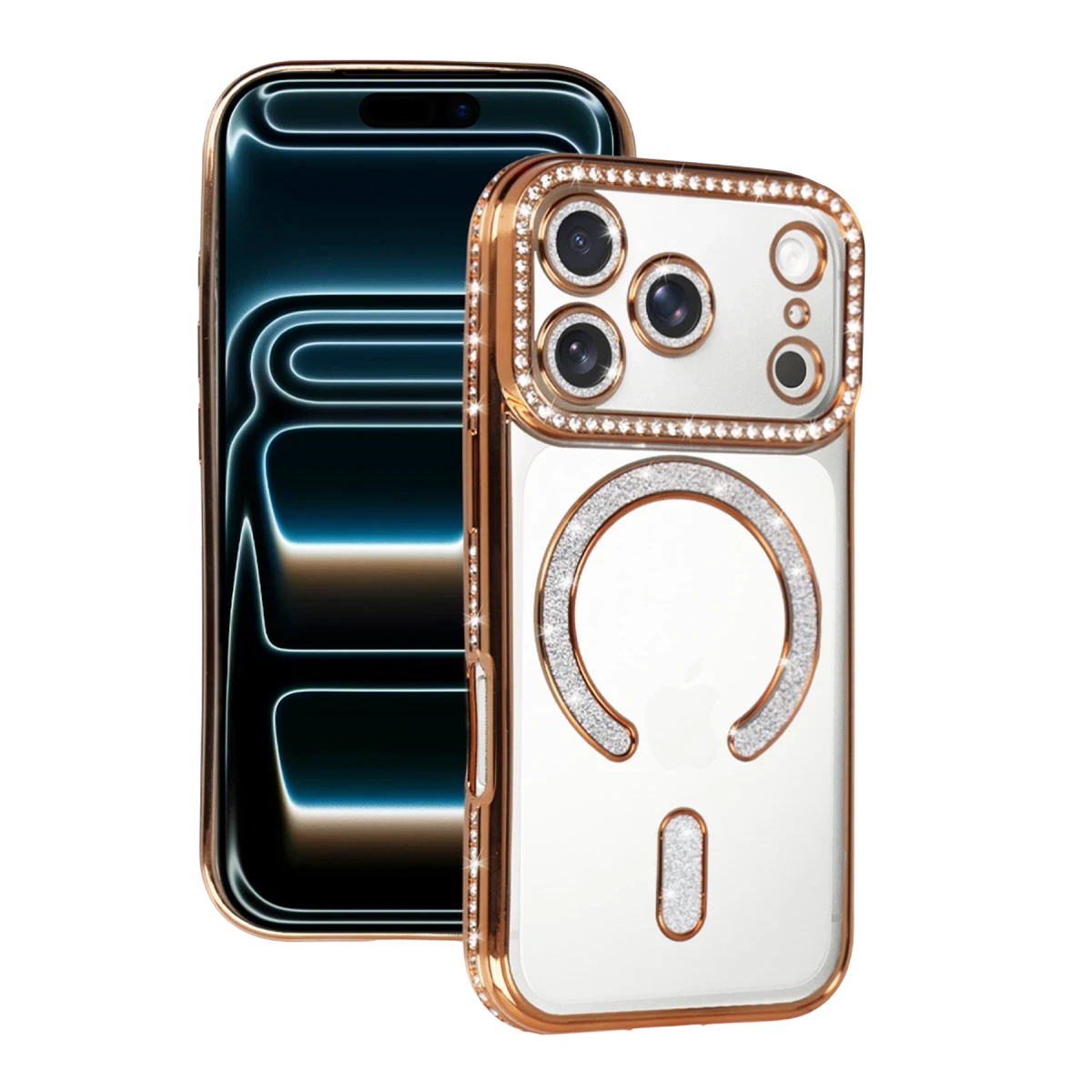 Apple iPhone 17 Pro Joke Simli Magneticsafe Kılıf - Turuncu