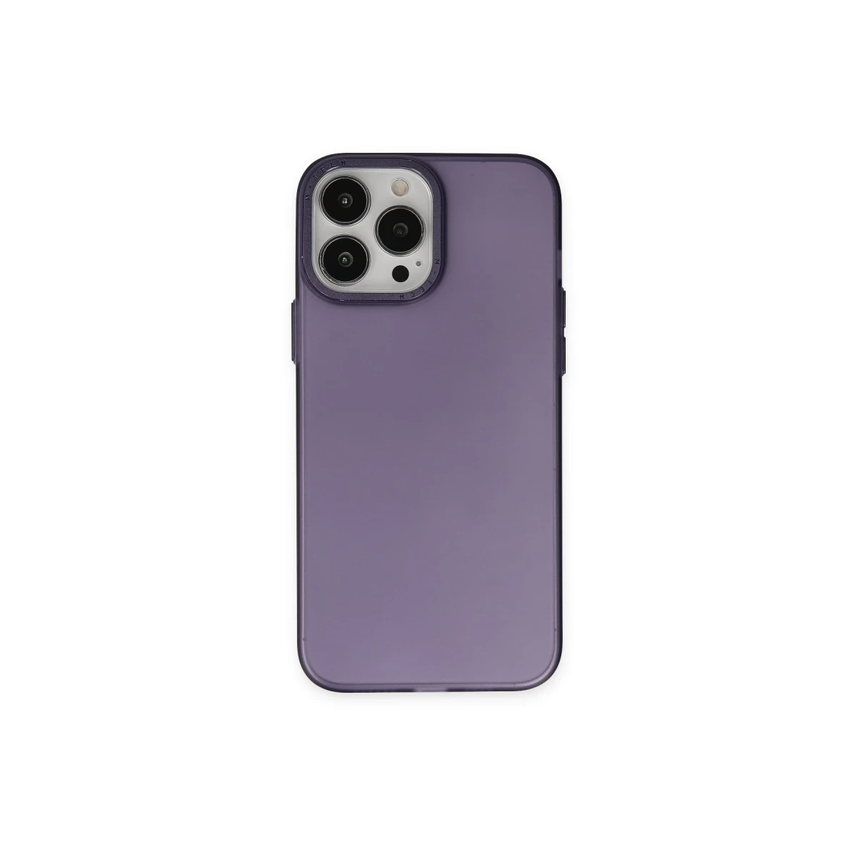 Apple iPhone 13 Pro Max Kılıf Modos Metal Kapak - Derin Mor