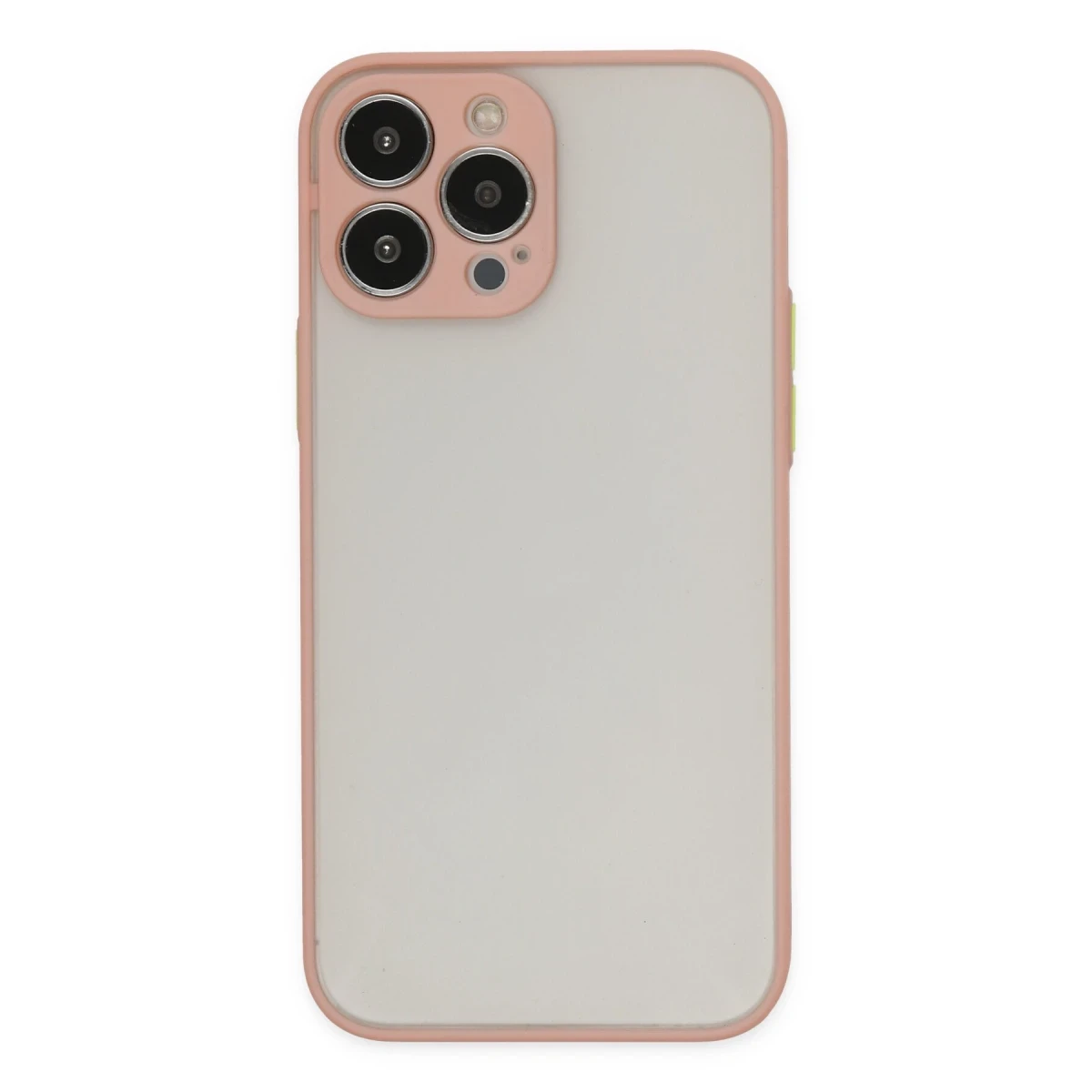 Apple iPhone 13 Pro Kılıf Montreal Silikon Kapak - Pembe