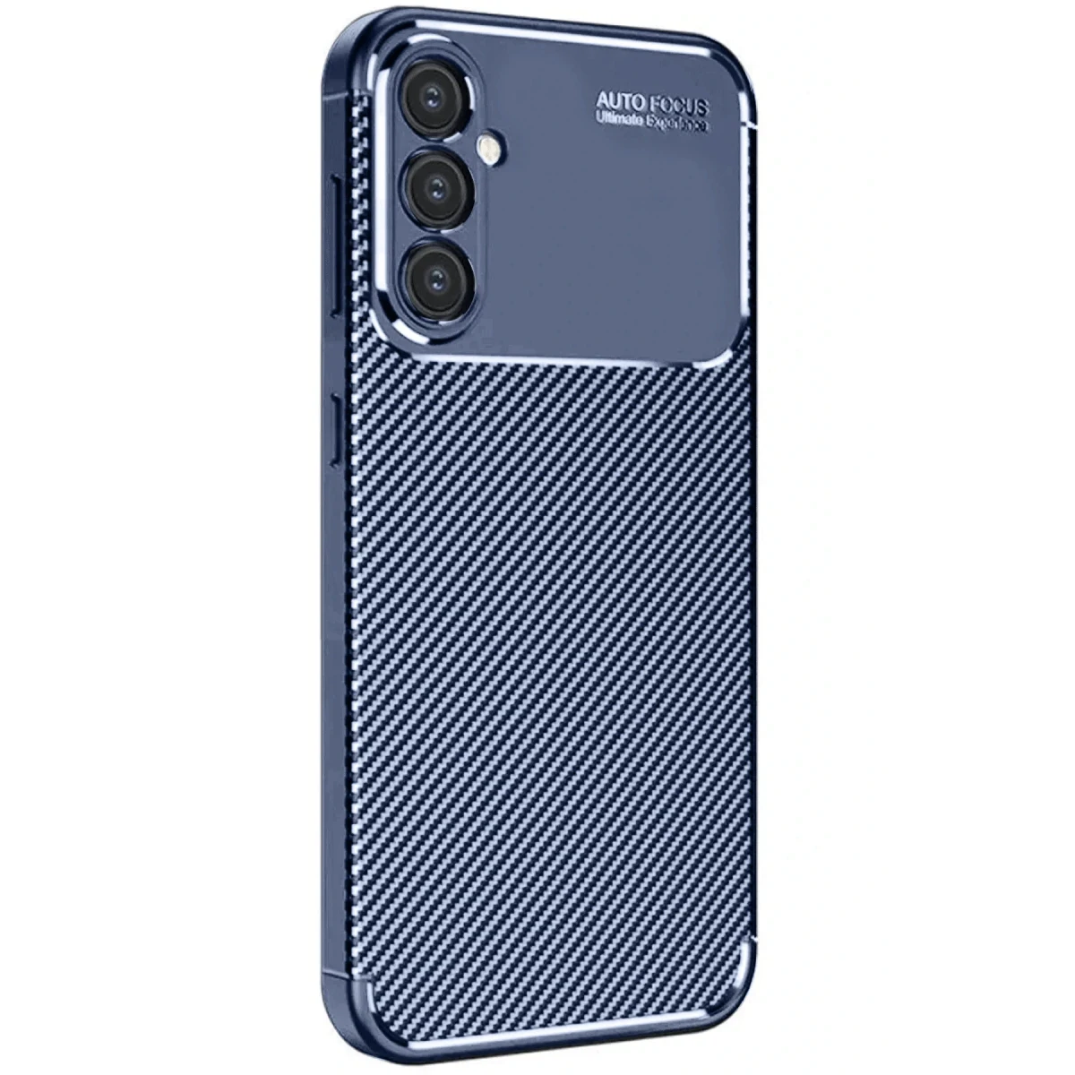 Samsung Galaxy A56 Kılıf Auto Focus Karbon Kapak - Lacivert