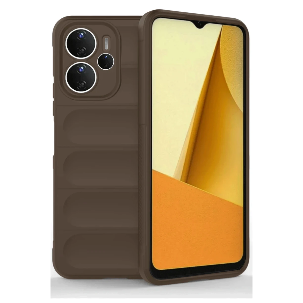 Xiaomi Redmi Note 14 4G Kılıf Optimum Silikon - Kahverengi