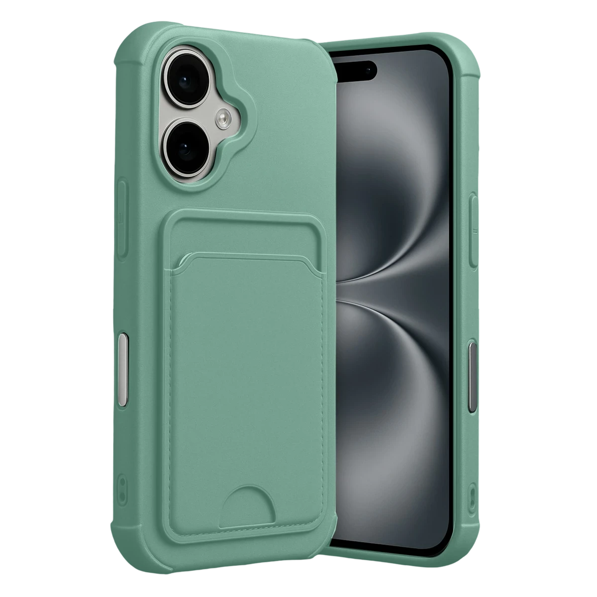 Apple iPhone 17 Kelvin Kartvizitli Silikon - Açık Yeşil