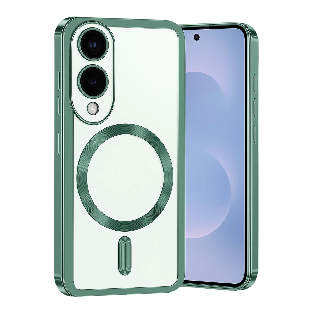 Samsung Galaxy S25 Edge Kross Magneticsafe Kapak - Koyu Yeşil