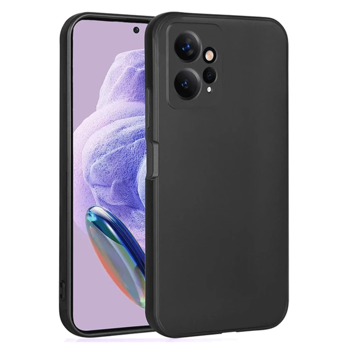 Xiaomi Redmi Note 12 4G Kılıf First Silikon - Siyah