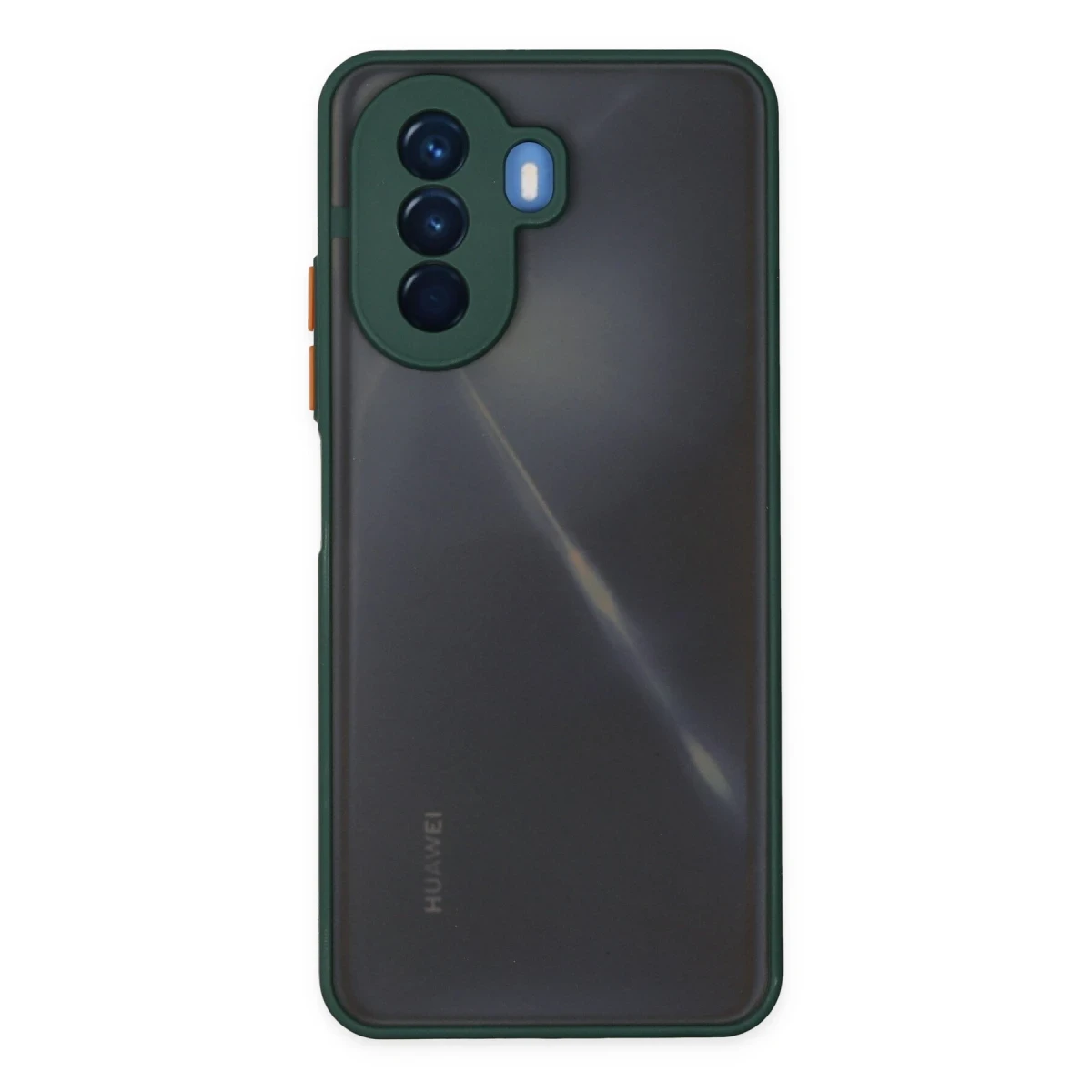 Huawei Nova Y70 Kılıf Montreal Silikon Kapak - Yeşil