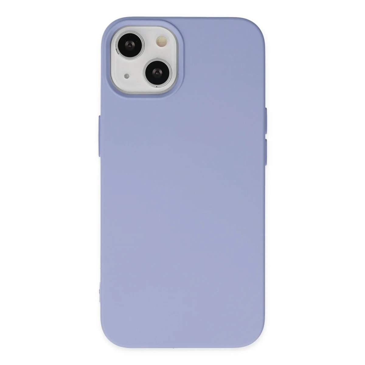Apple iPhone 14 Plus Kılıf Nano içi Kadife Silikon - Lila