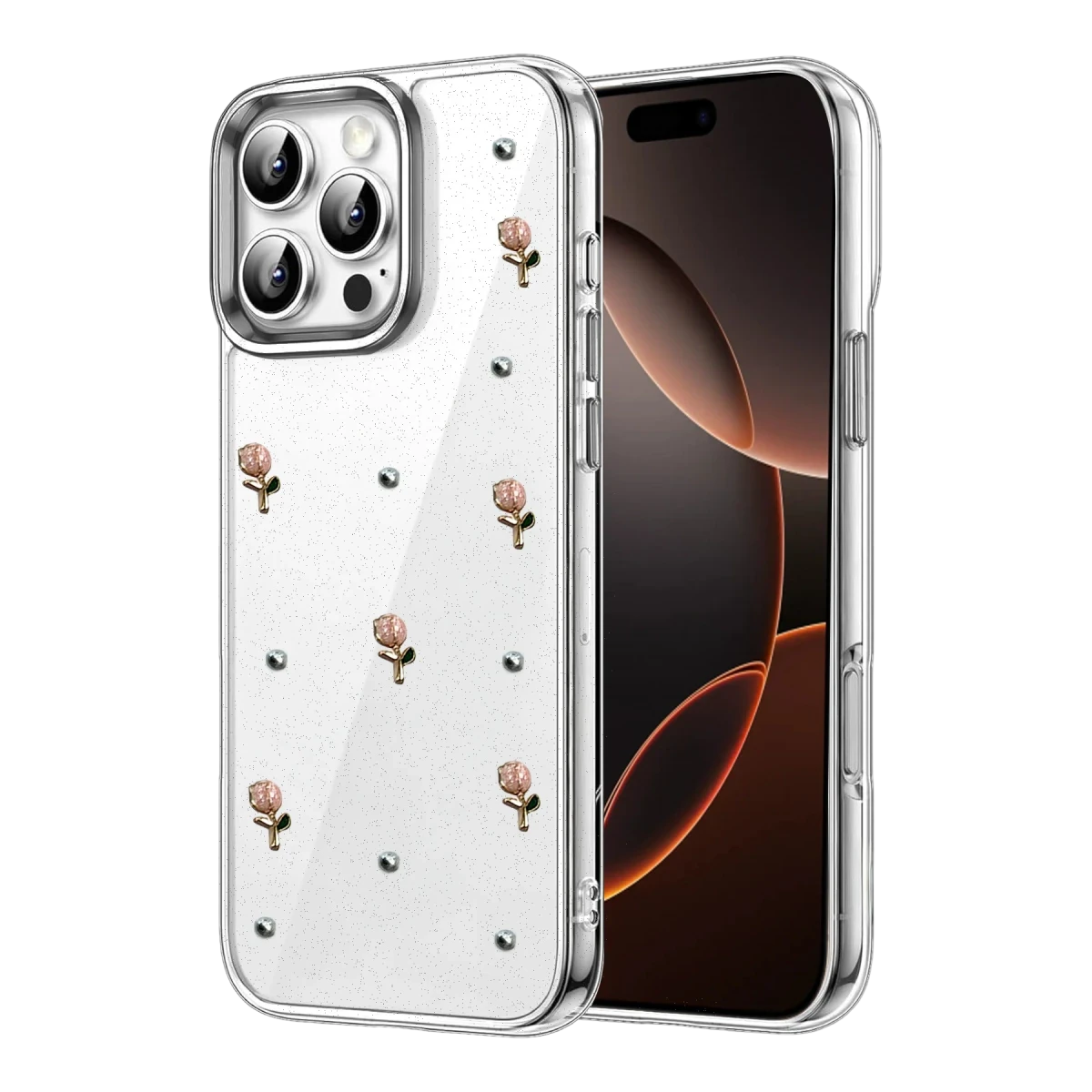 Apple iPhone 16 Pro Max Fiyonk Desenli Kapak - Desen 6
