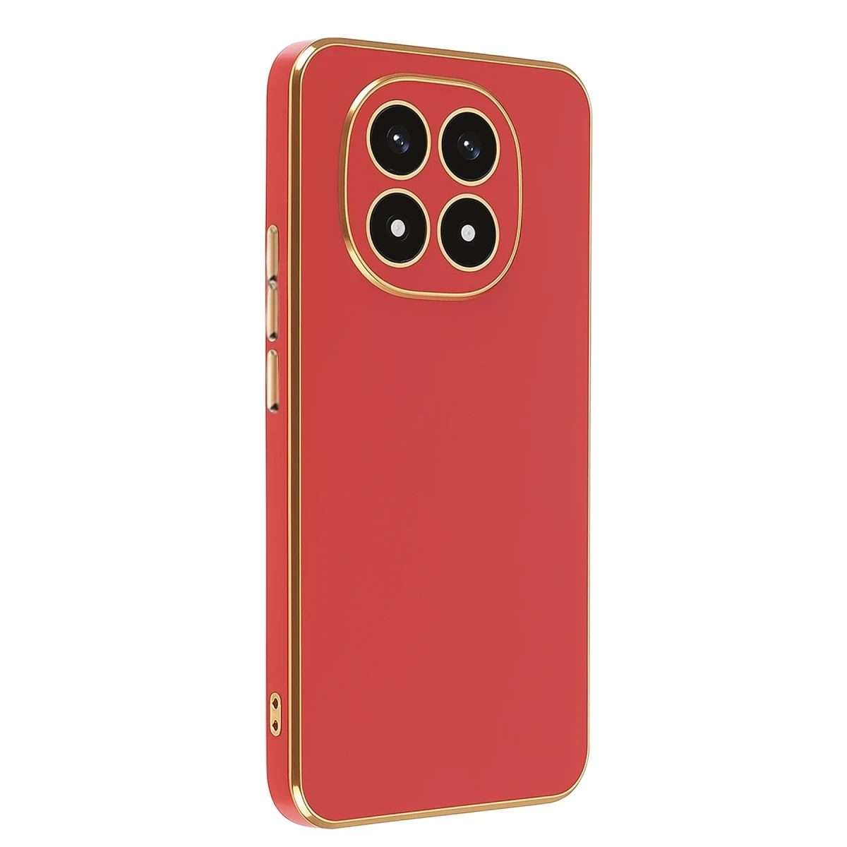 Xiaomi Redmi Note 14 Pro 4G Kılıf Volet Silikon - Kırmızı
