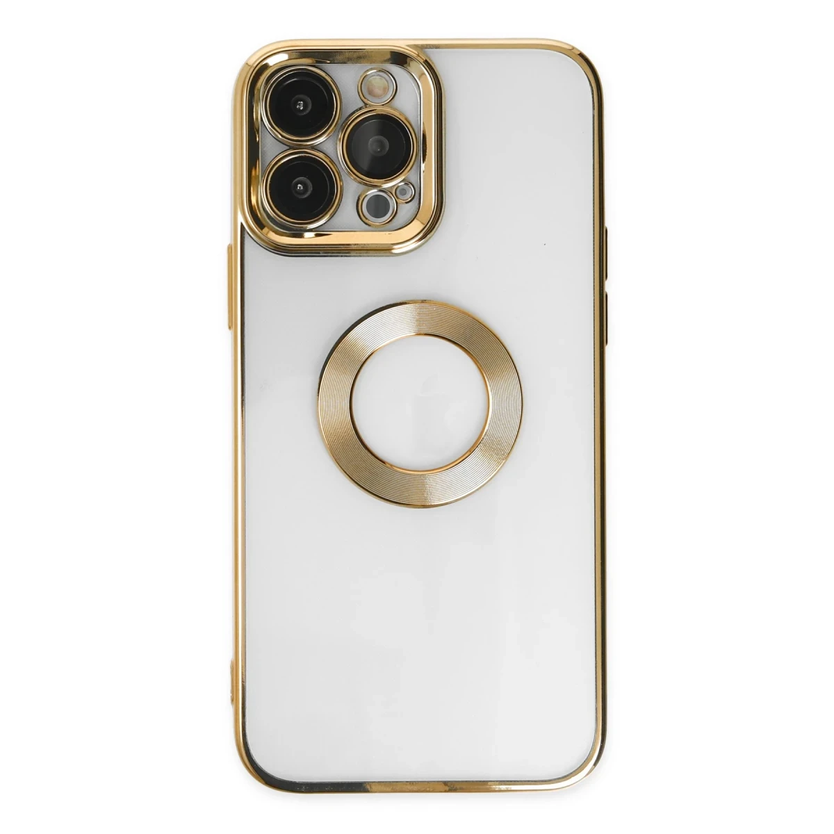 Apple iPhone 14 Pro Kılıf Slot Silikon - Gold