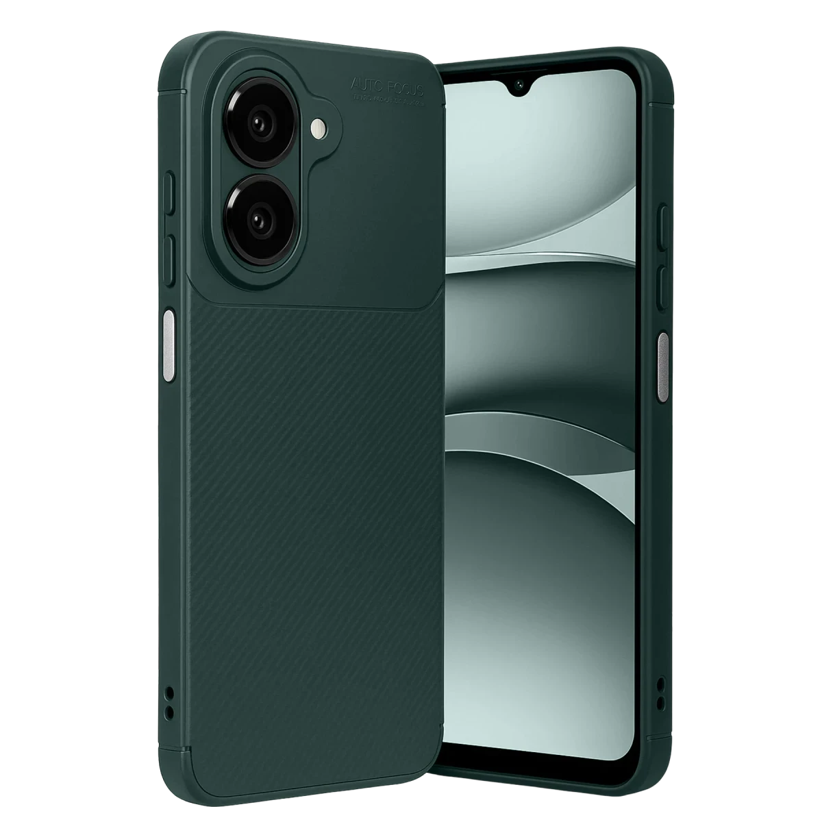 Samsung Galaxy A07 4G Auto Focus Karbon Kapak - Koyu Yeşil