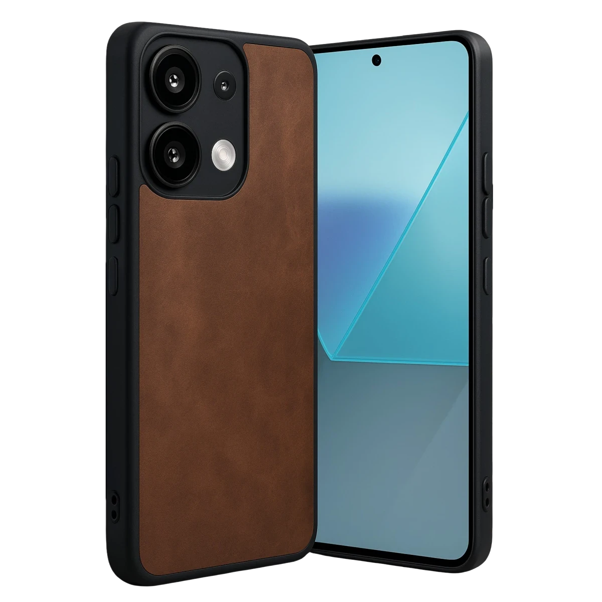 Xiaomi Redmi Note 13 4G Kılıf Aras Deri Kapak - Taba