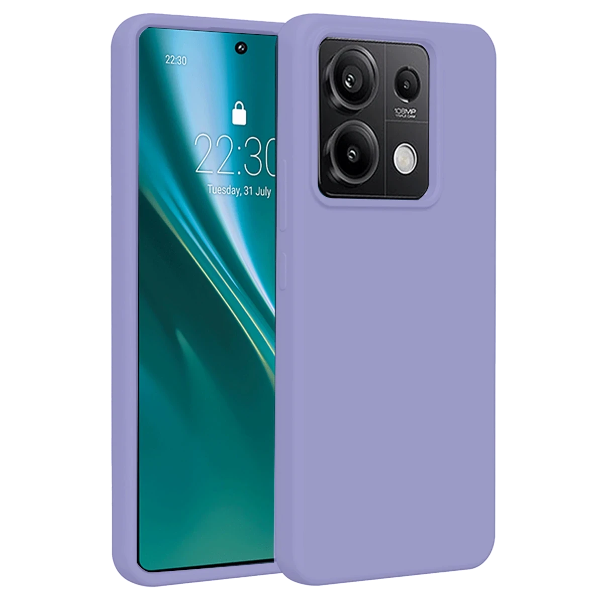Xiaomi Redmi Note 13 4G Kılıf First Silikon - Lila