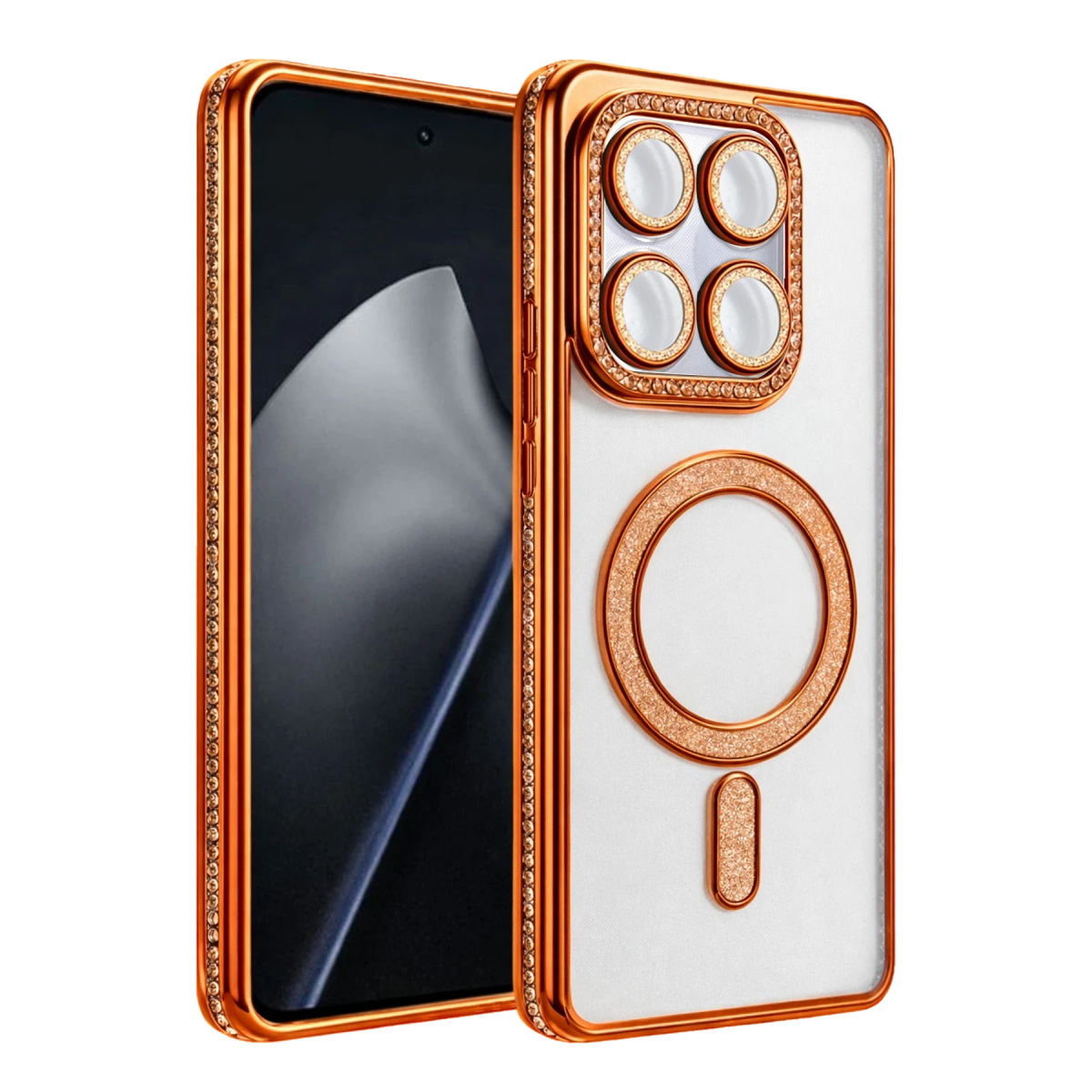 Xiaomi Mi 17T Joke Simli Magneticsafe Kılıf - Turuncu